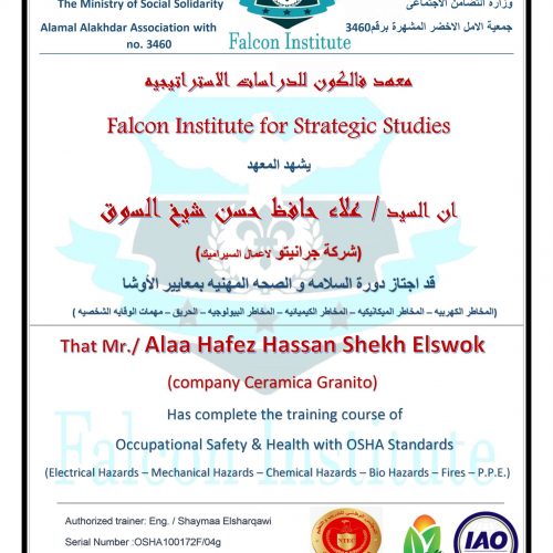 علاء حافظ حسن شيخ – osha100172f/04g