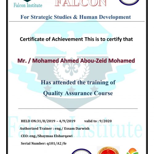 Mohamed Ahmed Abou Zeid – q101/a2/fe